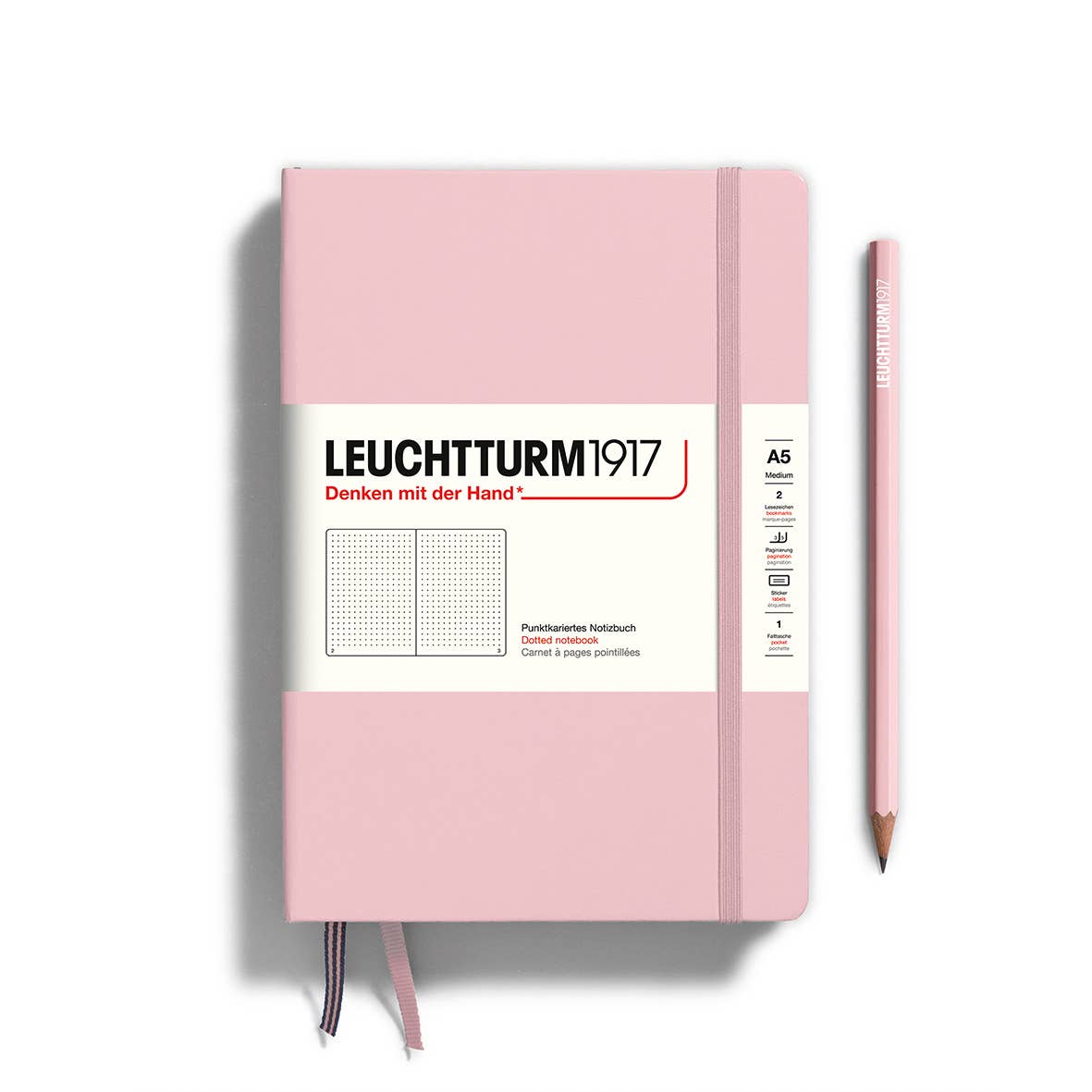 Notebooks - Medium (A5): Powder / Hardcover / Dotted