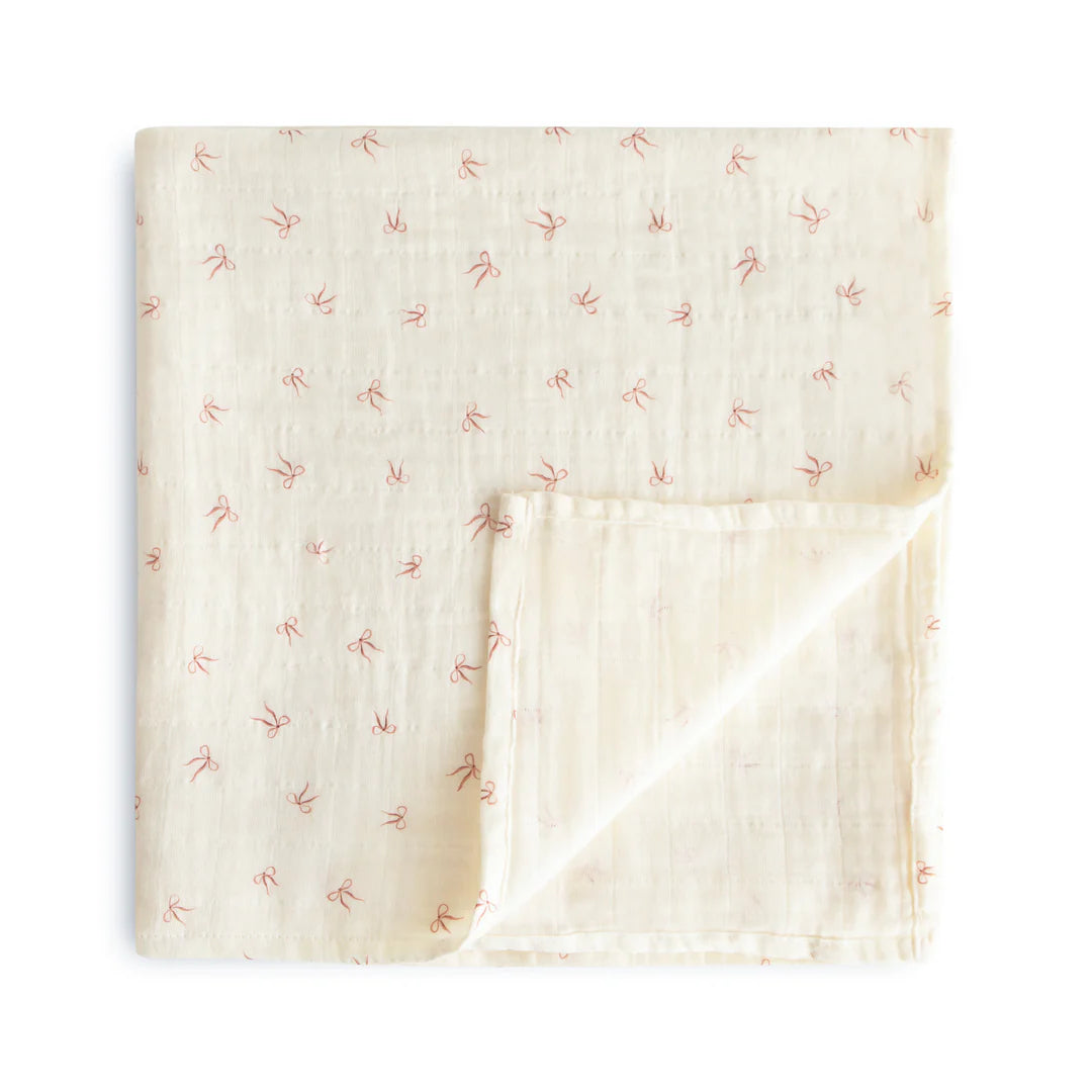 Bows Muslin Swaddle