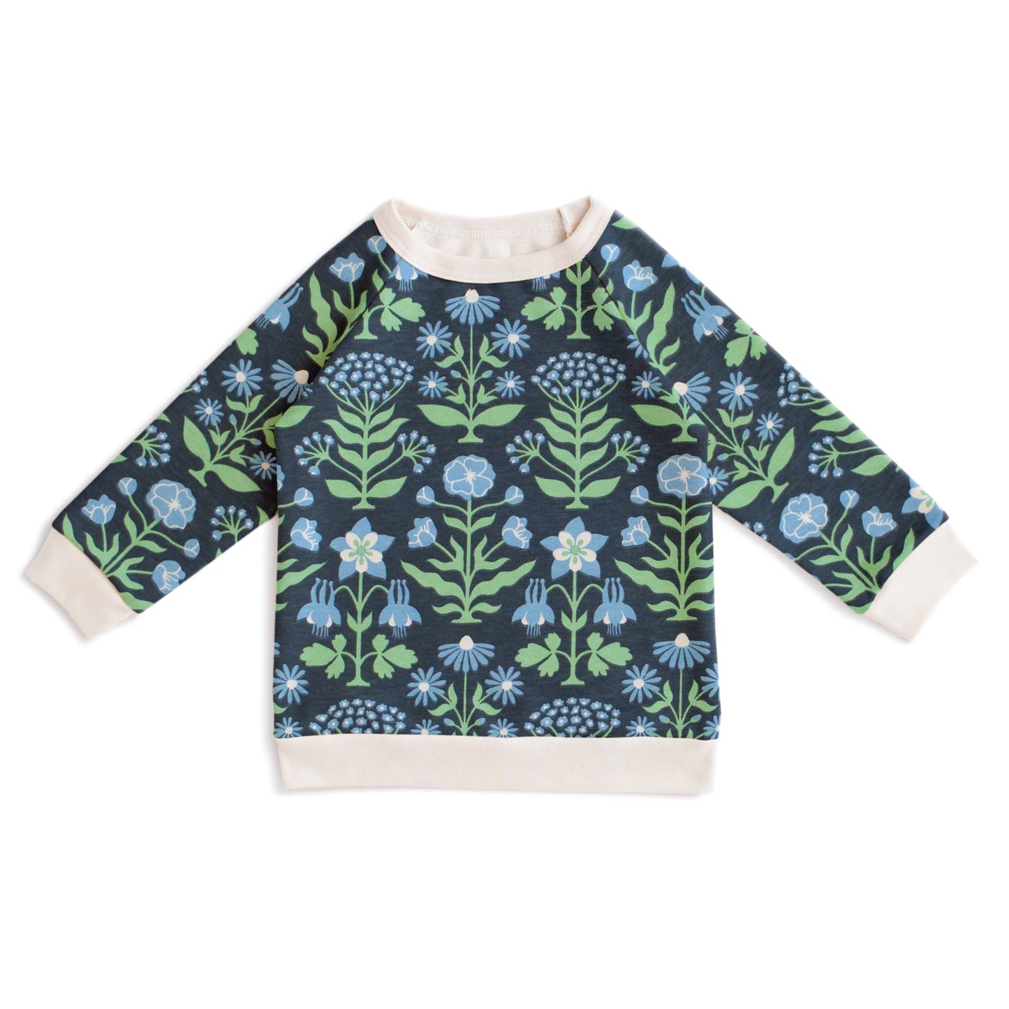 Blockprint Floral Sweatshirt