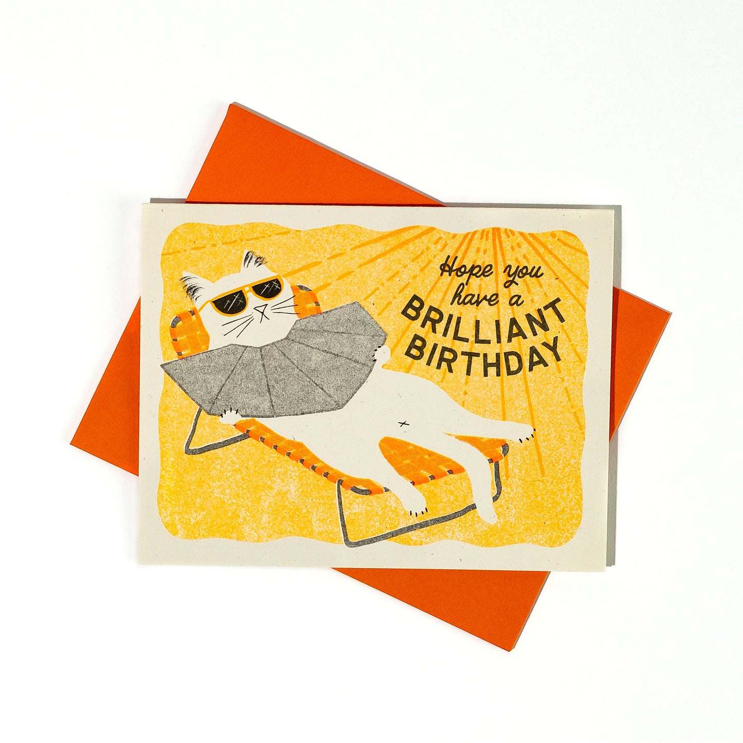 Brilliant Birthday Risograph Card
