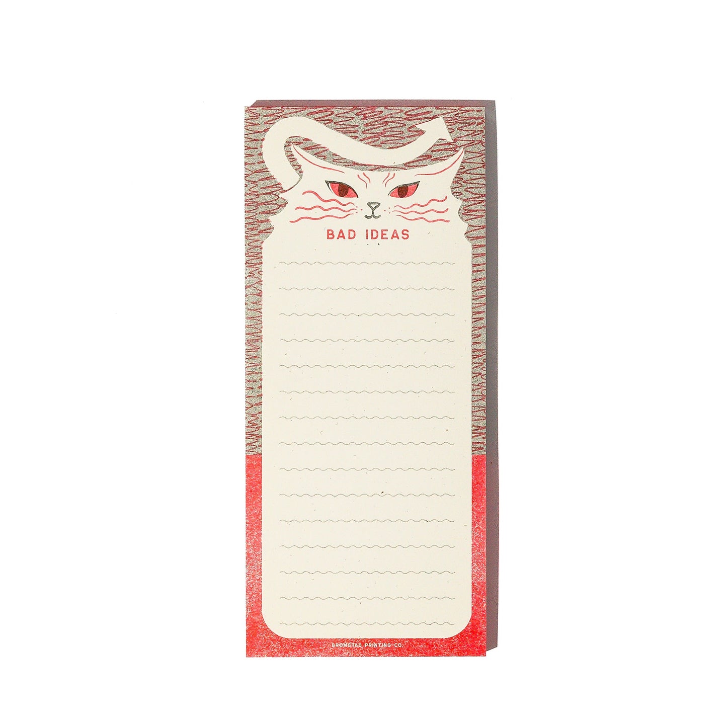 Bad Ideas Cat Risograph Notepad