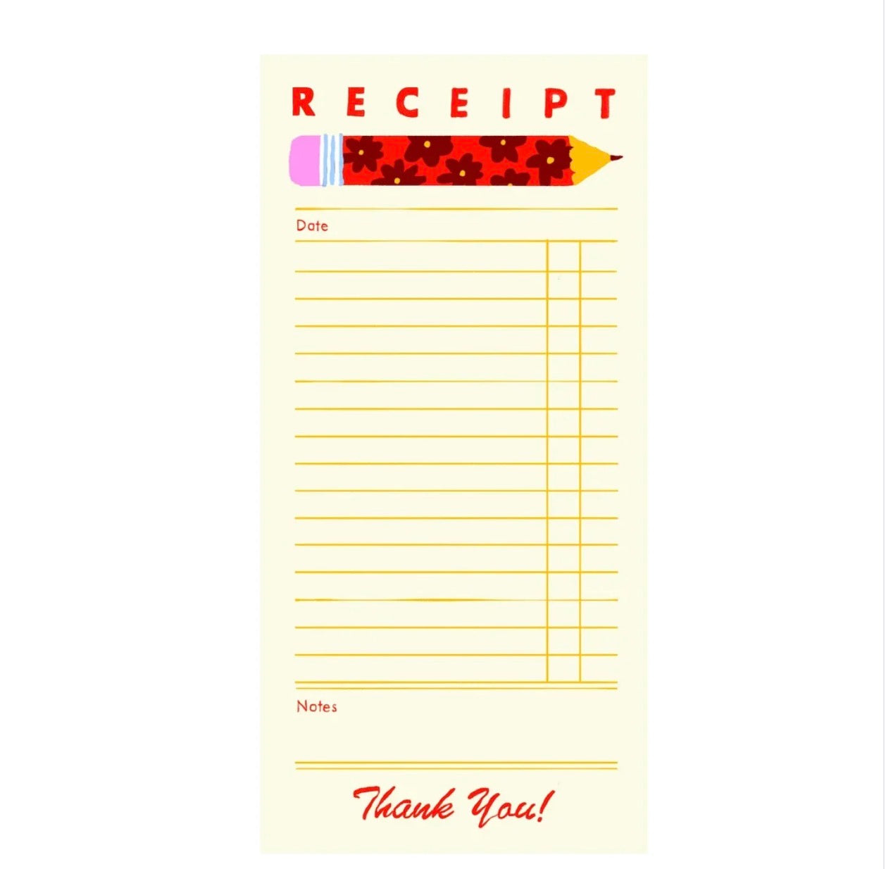 Receipt Notepad