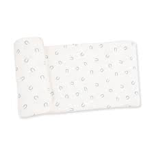 Little Horseshoe Blue Swaddle