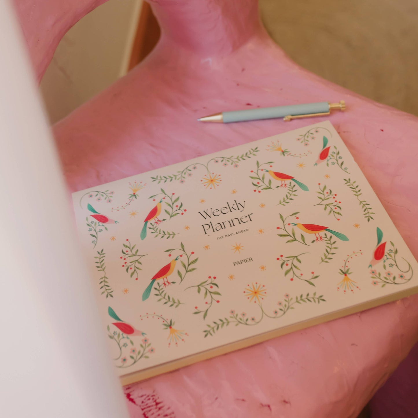 Weekly Desk Planner | Folklore Birds
