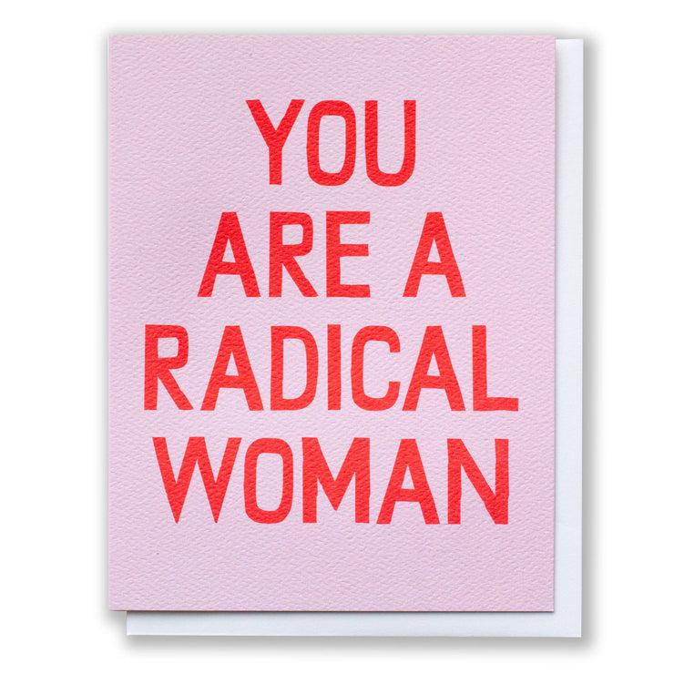 Radical Woman Note Card
