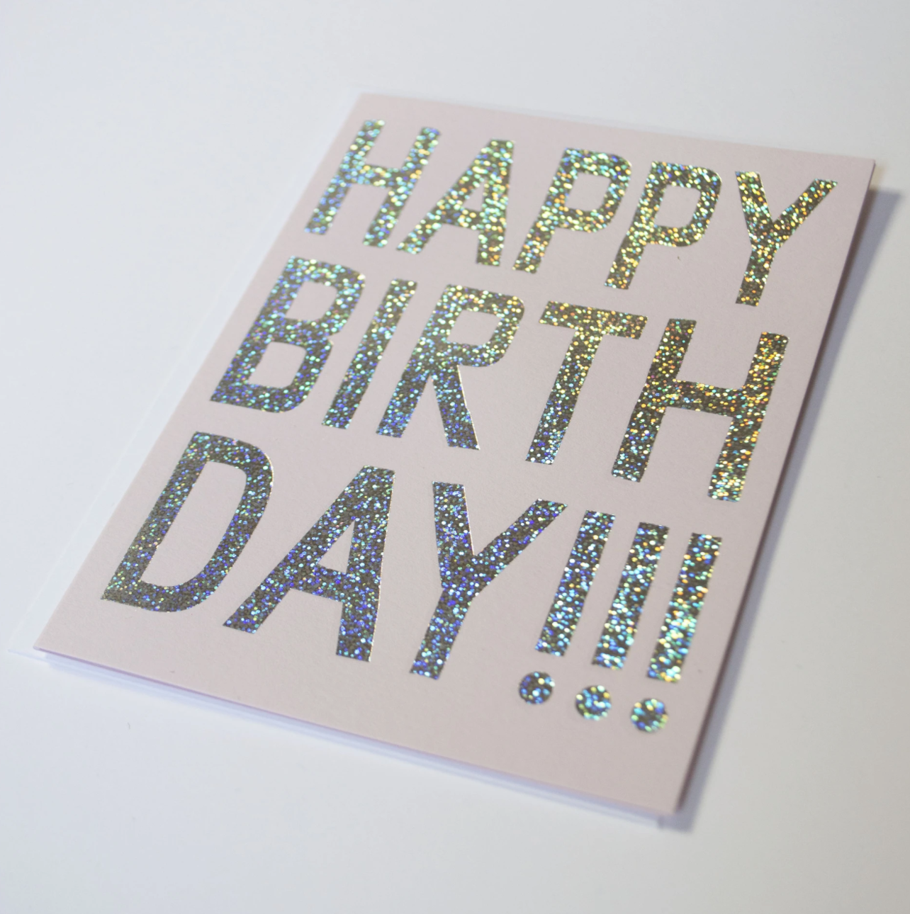 Glitter Hologram Foil Birthday