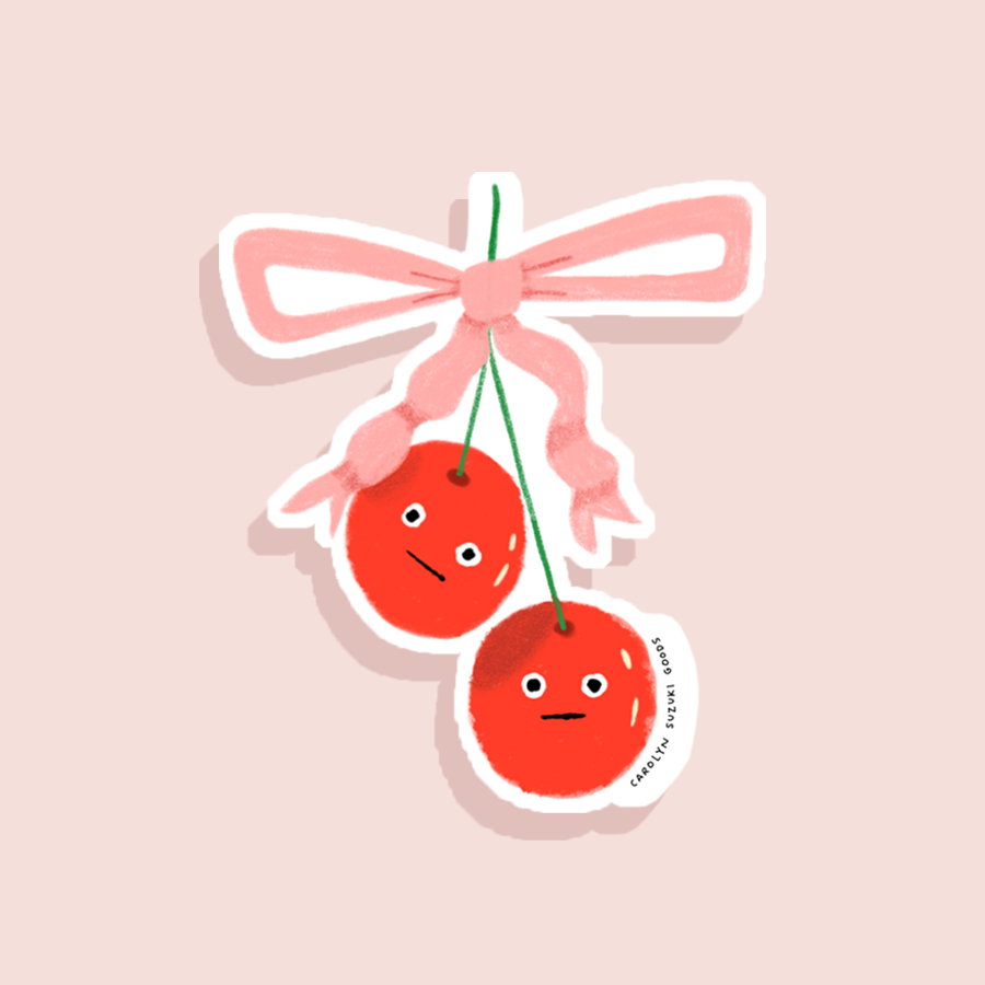 Cherry Pals Die Cut Sticker