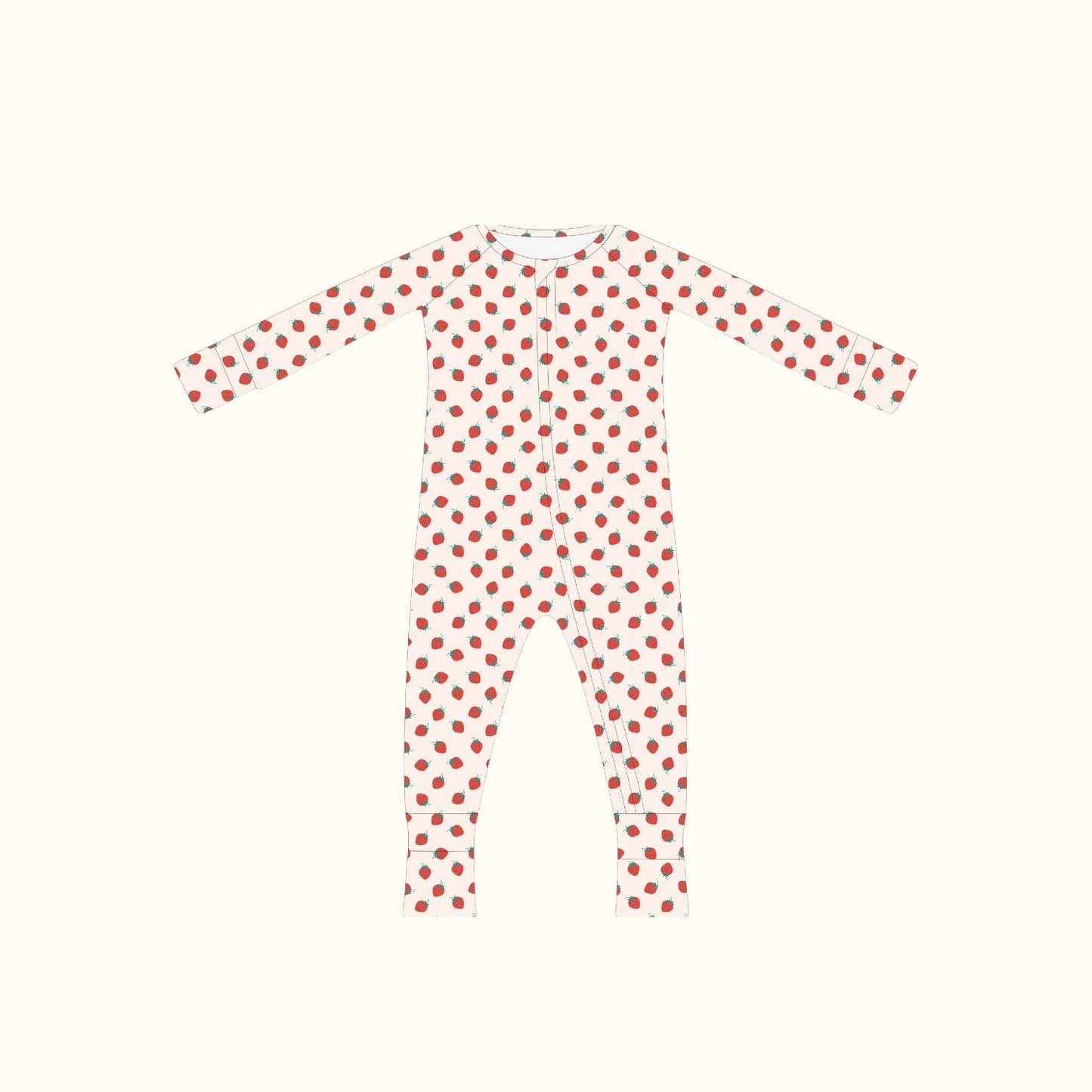 Strawberry Print Footie Sleeper