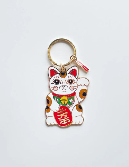 Enamel Keychain | Maneki Neko