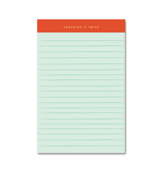 Checking It Twice Memo Notepad