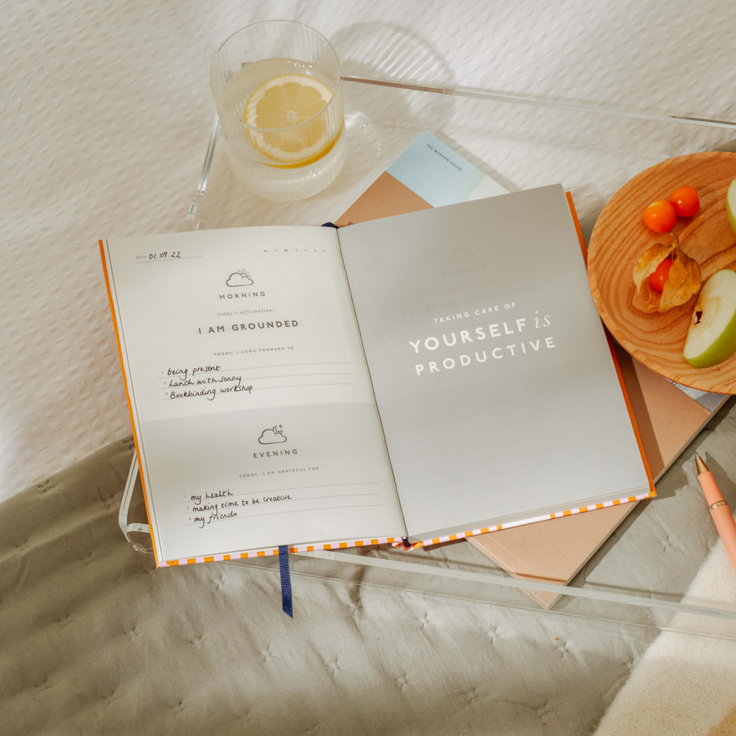 Guided Gratitude Journal, A5 Hardcover | Taking My Time