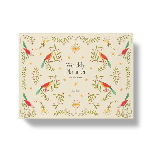 Weekly Desk Planner | Folklore Birds