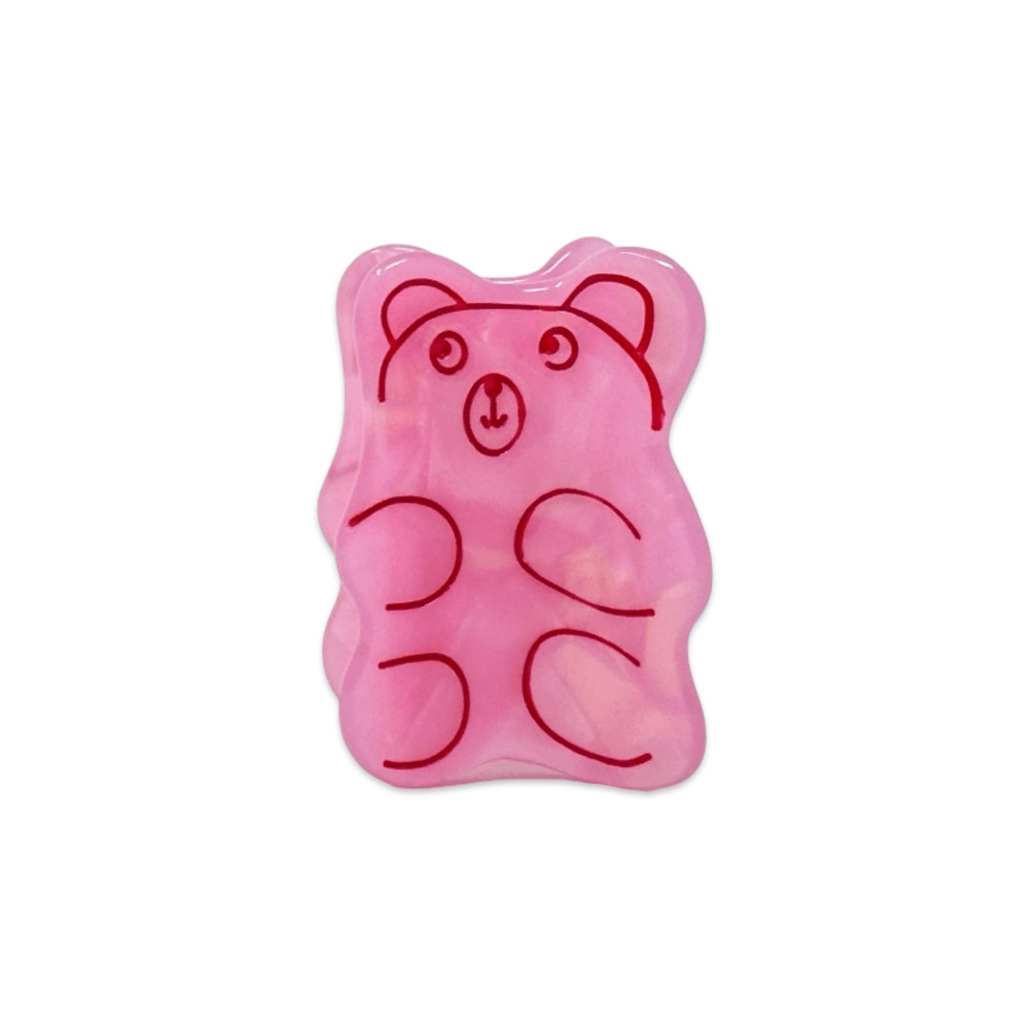 Mini Pink Gummy Bear Hair Claw Clip