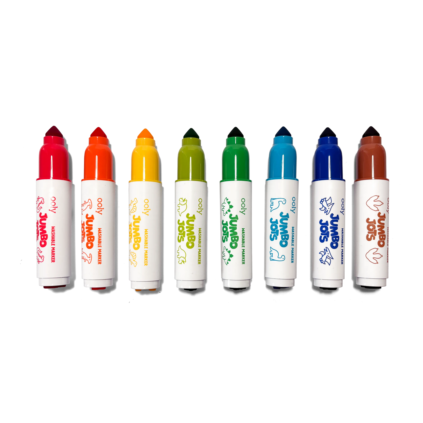 Jumbo Jots Dual Tip Dinosaur Stamp Markers | Set of 8