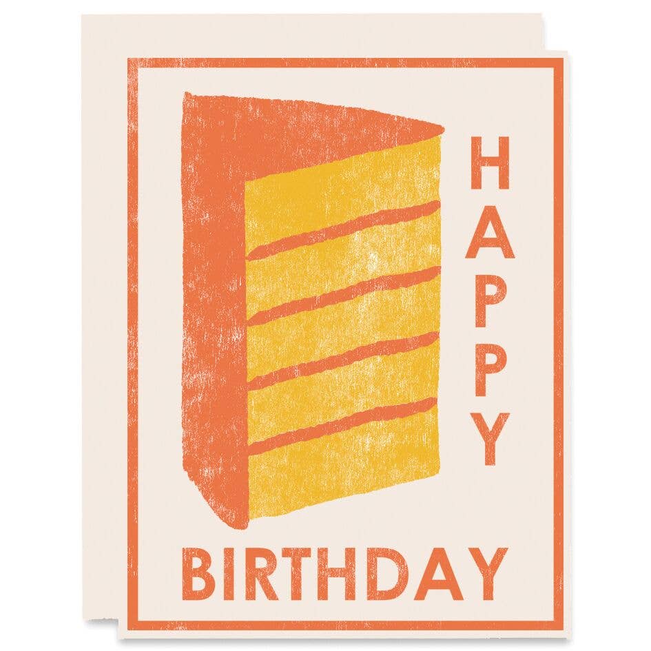 Yellow Cake Happy Birthday