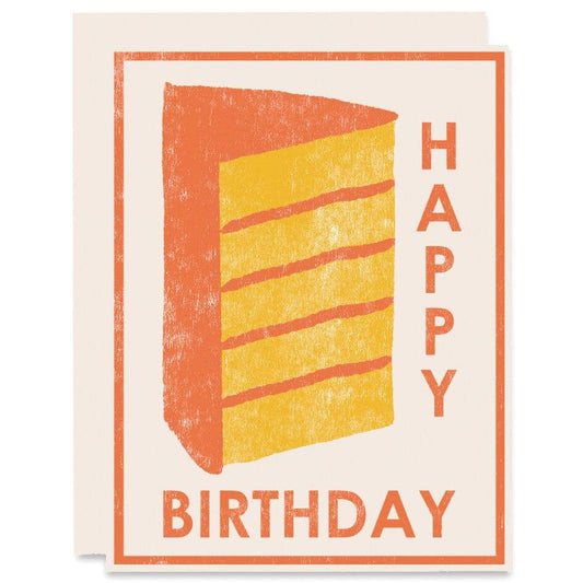 Yellow Cake Happy Birthday