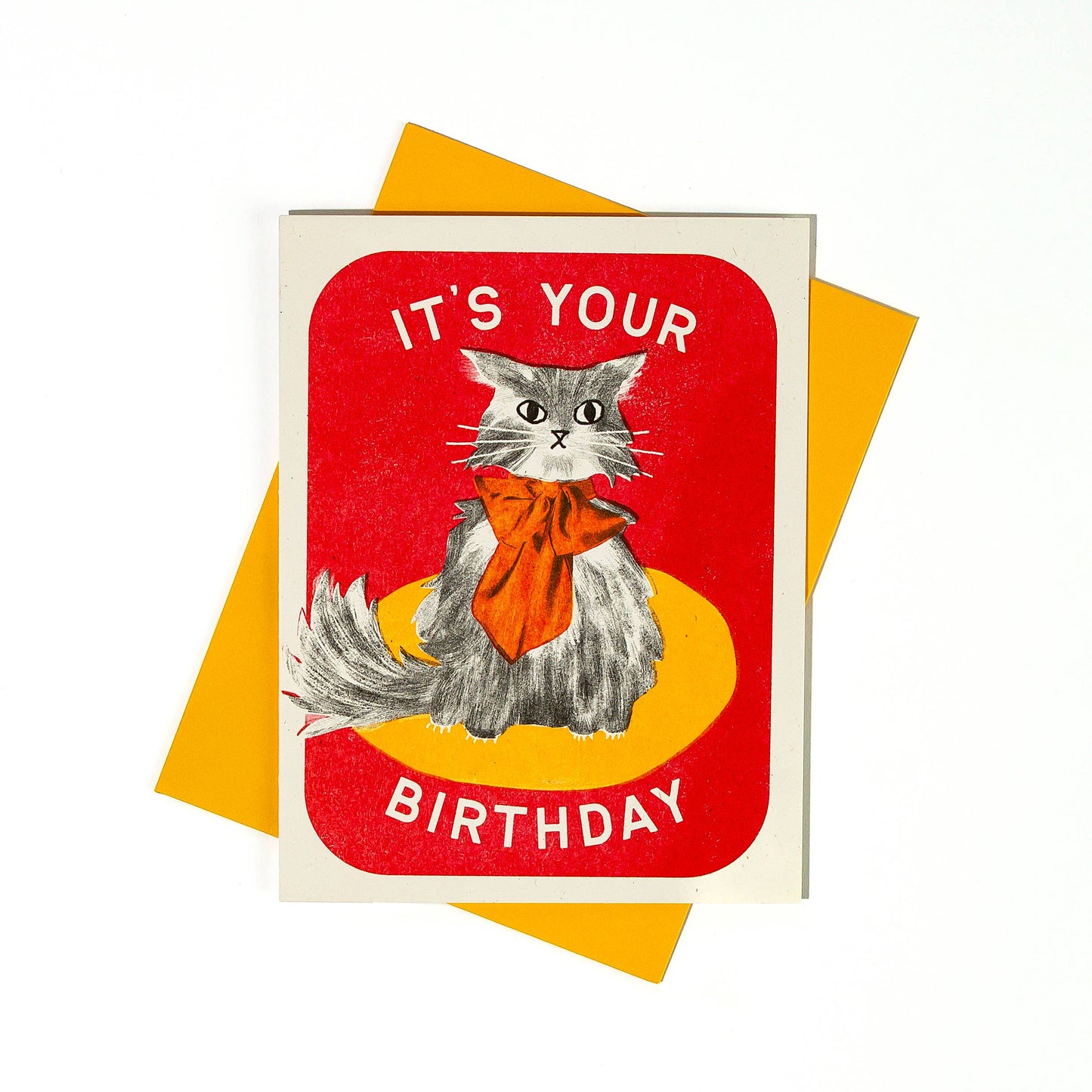 It's Your Birthday Bow Cat