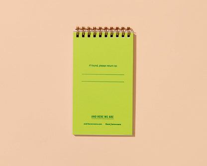 Coffee Mug Letterpress Small Notebook