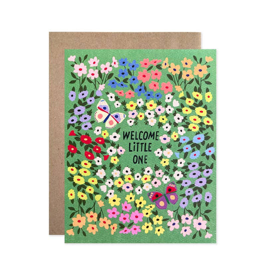 Welcome Little One Green Garden