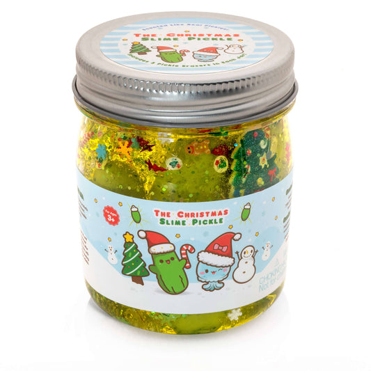 The Christmas Pickle Clear Slime