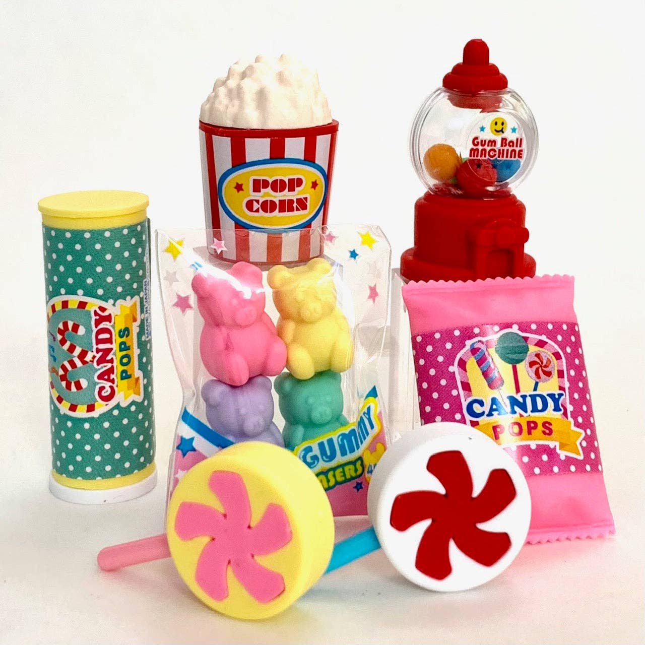 Iwako Candy Sweets Erasers Card