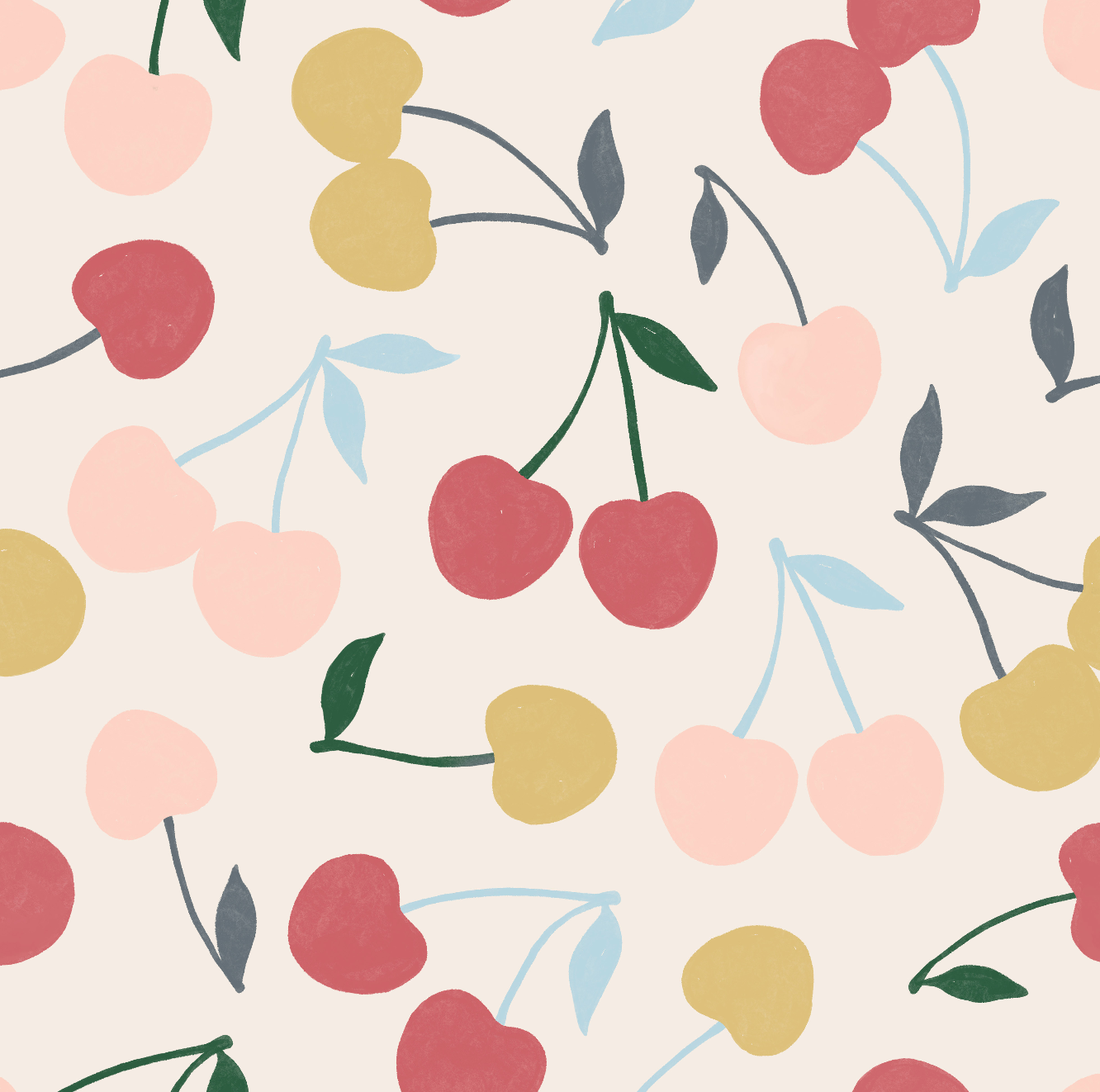 Sweet Cherries Zip Pajamas