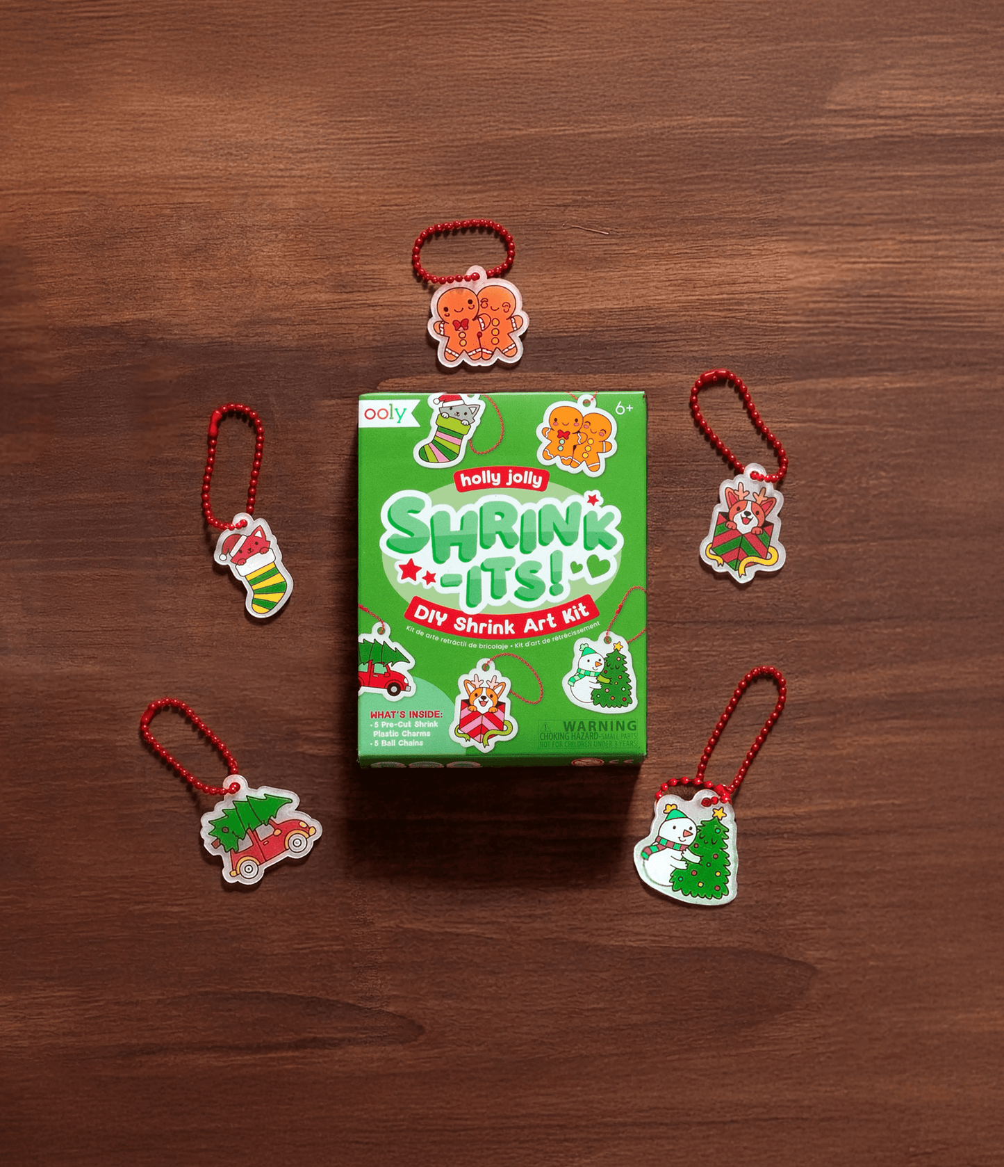 Holly Jolly Mini Shrink-Its! DIY Shrink Art Kit