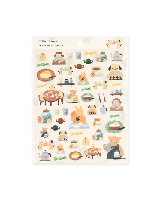Clear Sticker Sheet | Tea Time