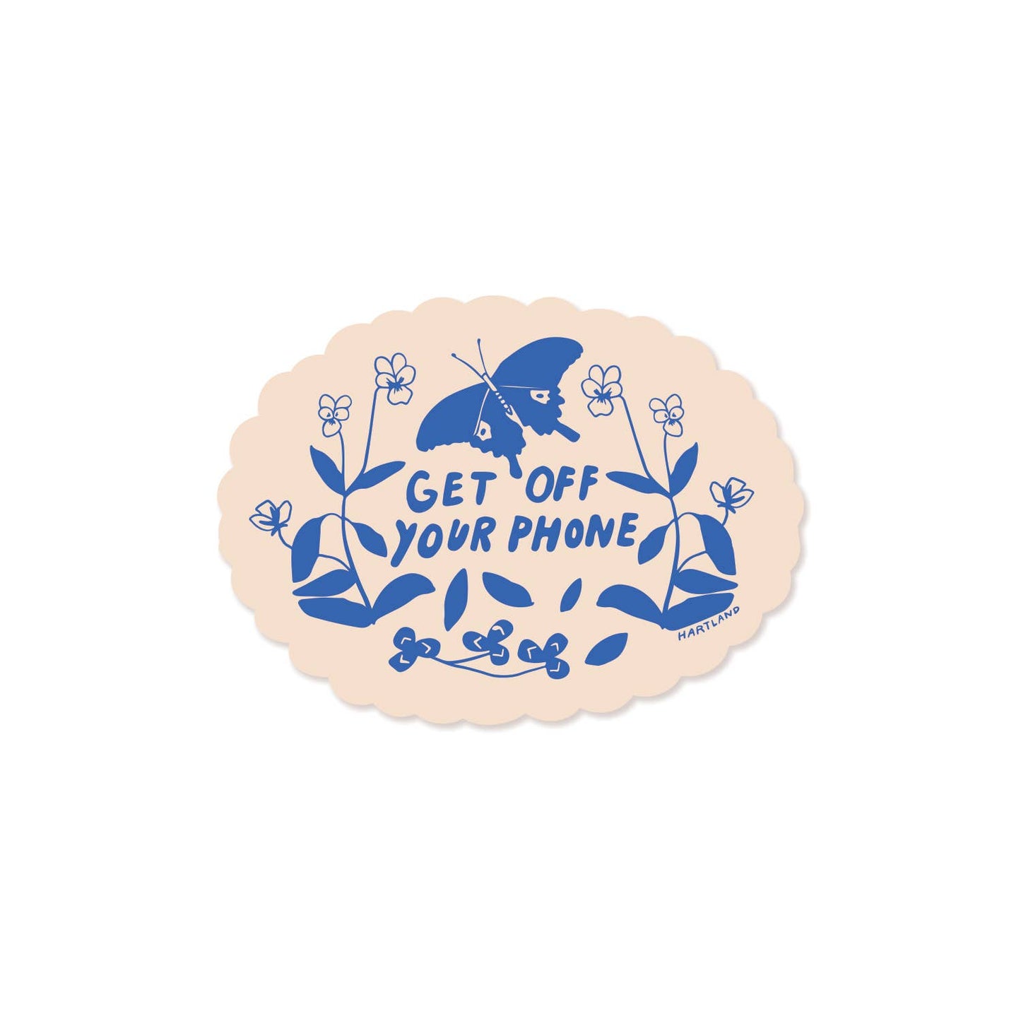 Get Off Your Phone Sticker