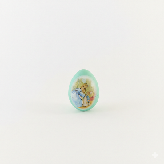 Beatrix Potter Seafoam Paper Mache Egg