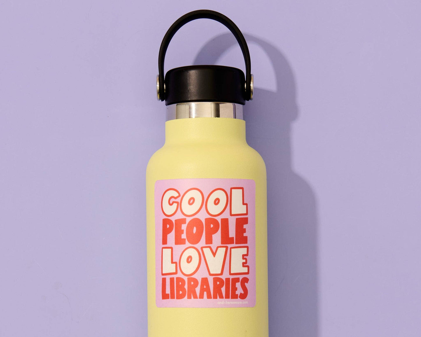 Cool People Love Libraries Vinyl Sticker