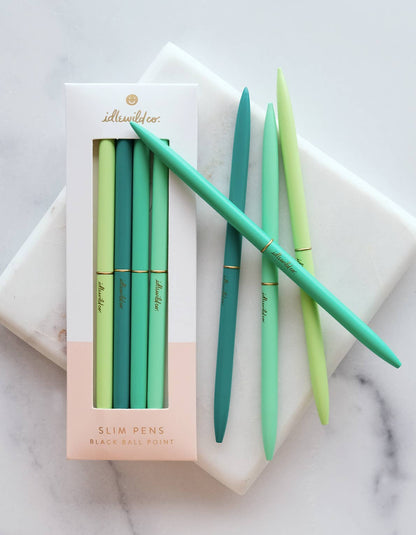 Slim Pens Set of Four | Spectrum Emerald City