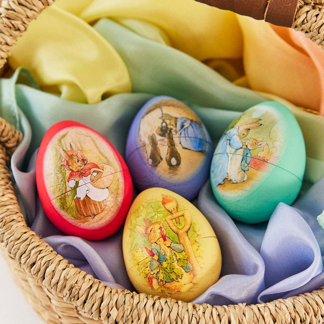 Beatrix Potter Yellow Paper Mache Egg