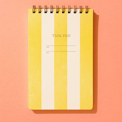 Task Pad Notebook | Yellow Stripe