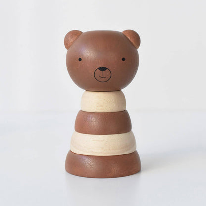 Bear Wooden Ring Stacker