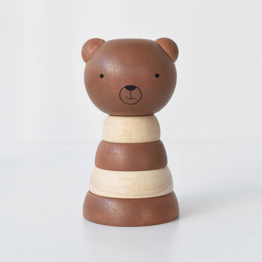 Bear Wooden Ring Stacker
