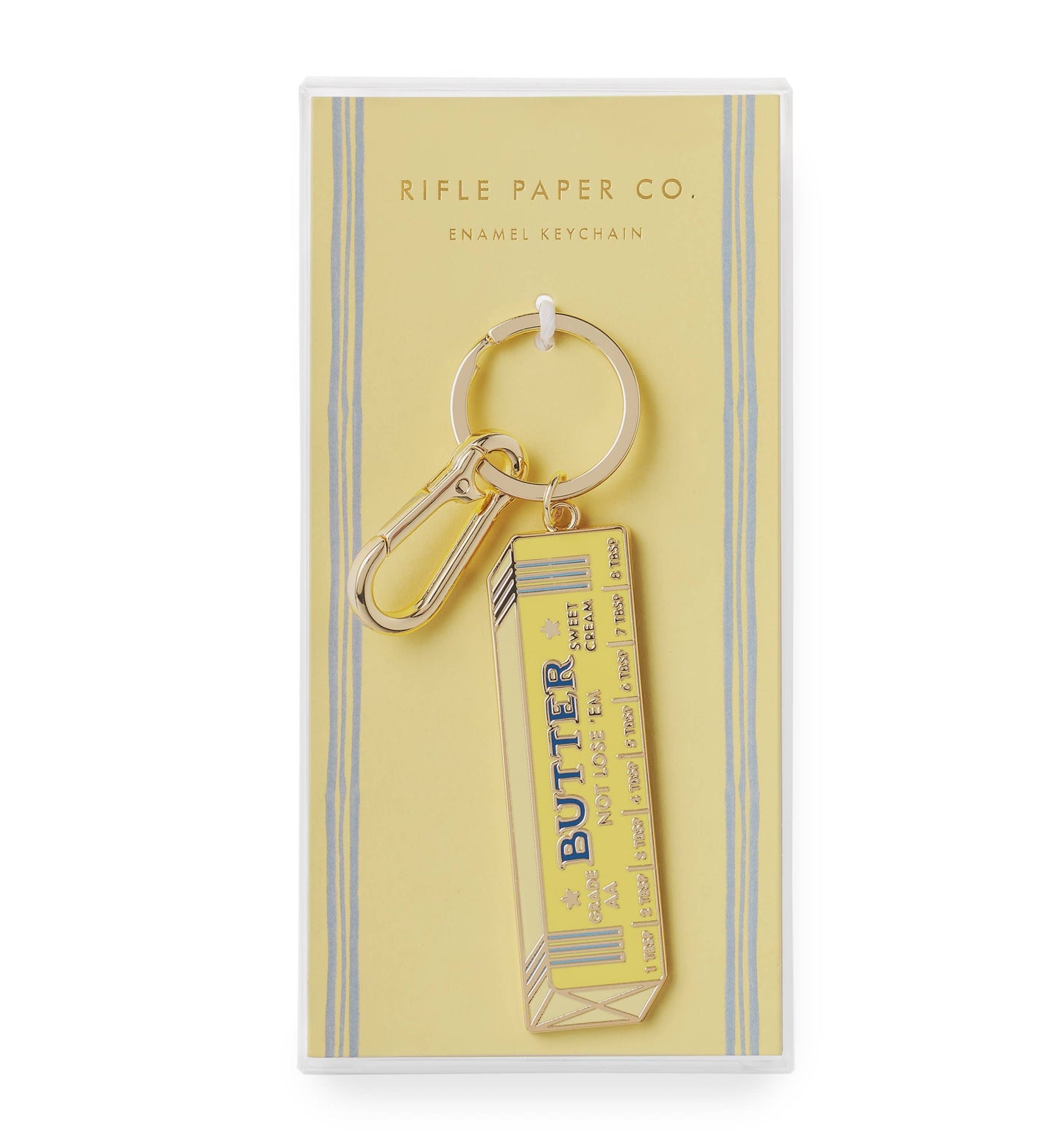 Butter Not Lose 'Em Enamel Keychain