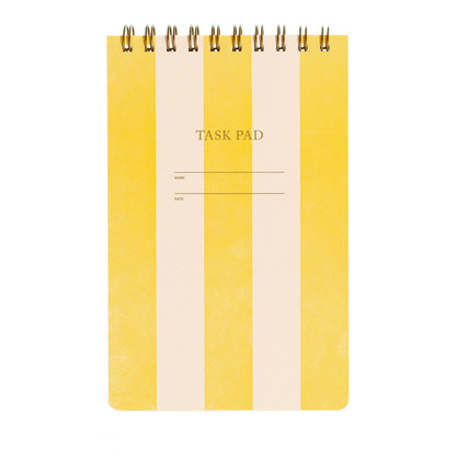 Task Pad Notebook | Yellow Stripe