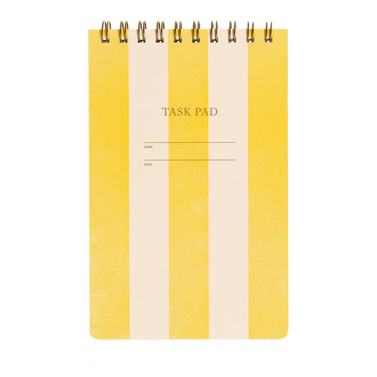 Task Pad Notebook | Yellow Stripe
