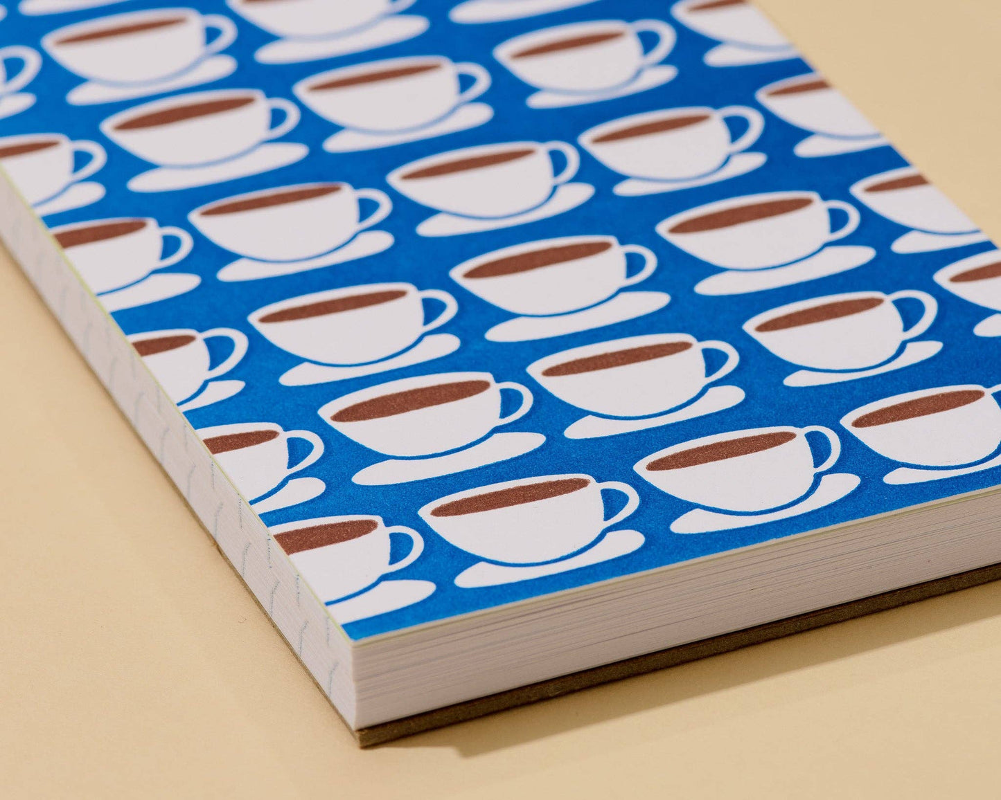 Coffee Mug Letterpress Small Notebook