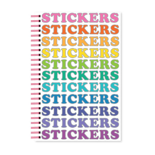 Colorful Reusable Sticker Book: 0001