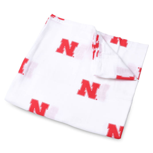 University of Nebraska Muslin Swaddle Blanket