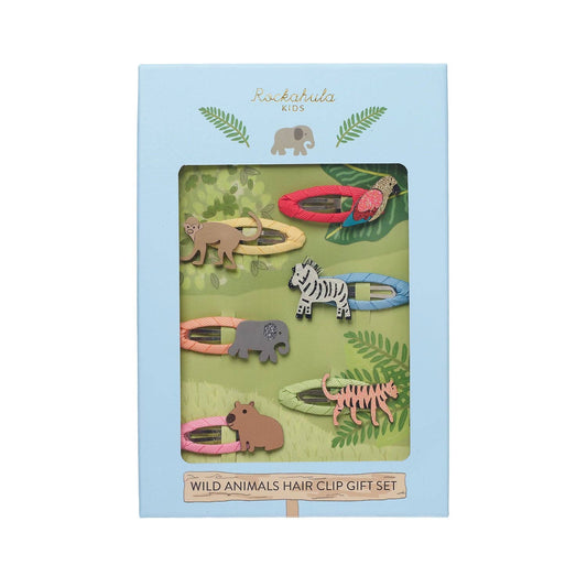Wild Animals Hair Clip Gift Set
