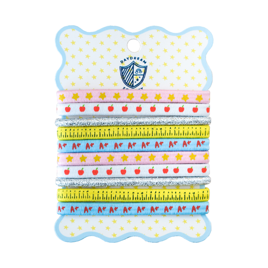 Smarty Pants Printed Pack of 10 Hair Tie Set