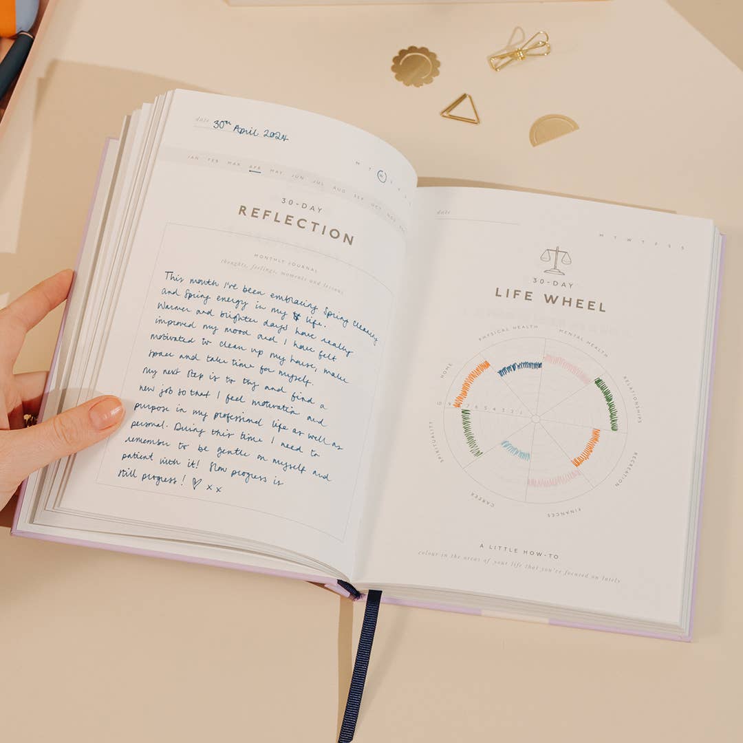 Guided Gratitude Journal, A5 Hardcover | Reflect