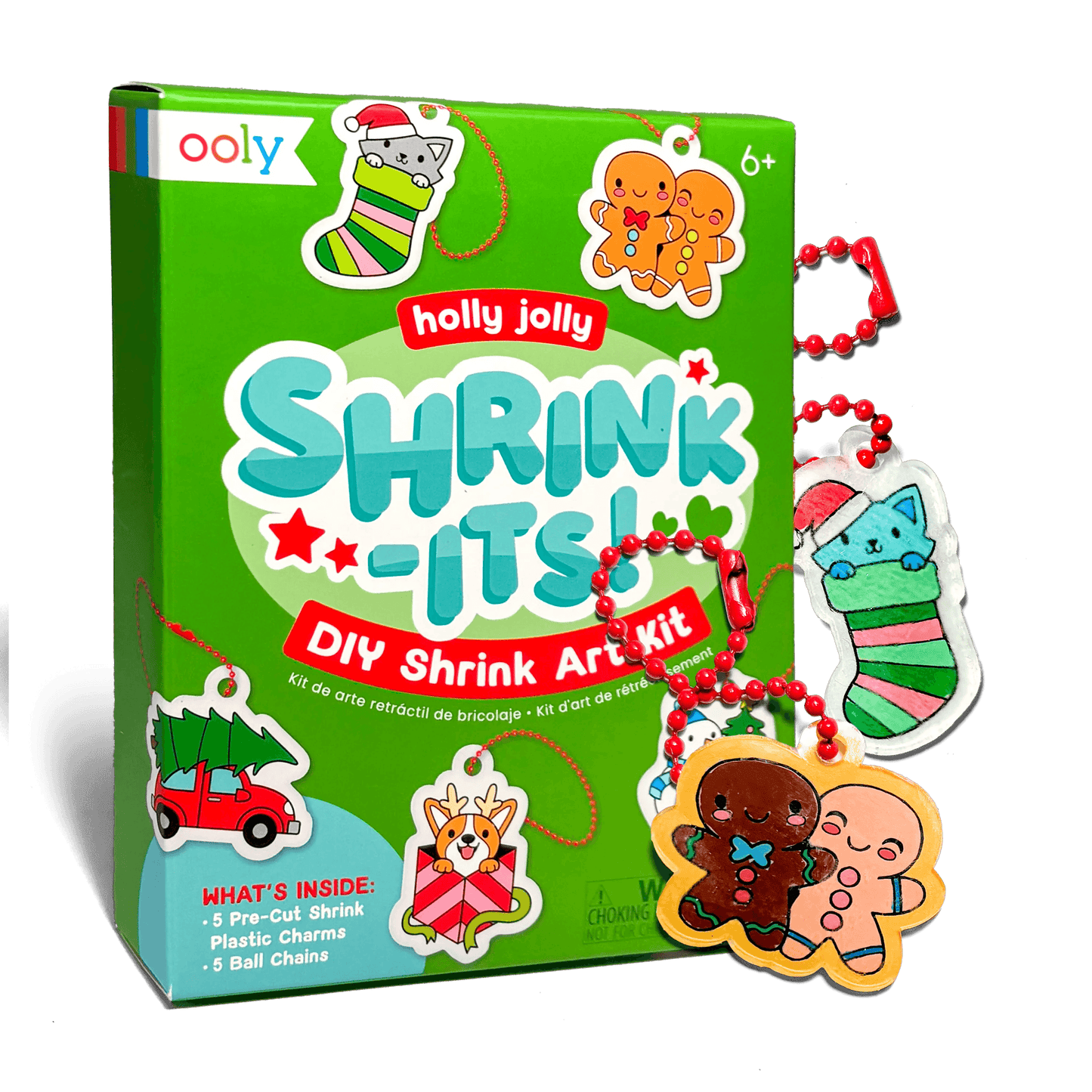 Holly Jolly Mini Shrink-Its! DIY Shrink Art Kit