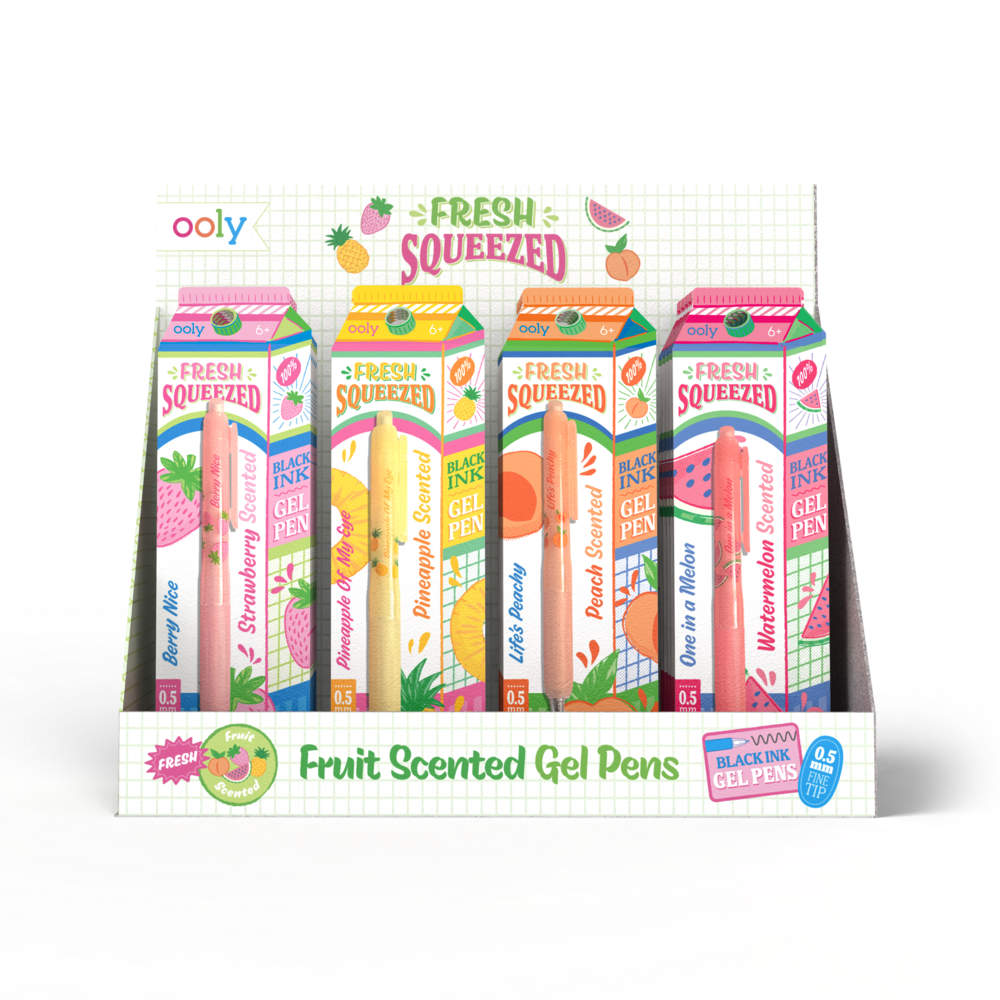 Fresh Squeezed Black Ink Scented Gel Pens