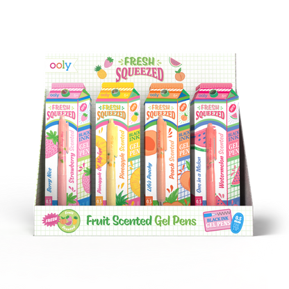 Fresh Squeezed Black Ink Scented Gel Pens