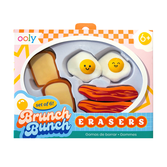 Brunch Bunch Breakfast Erasers | Set of 6