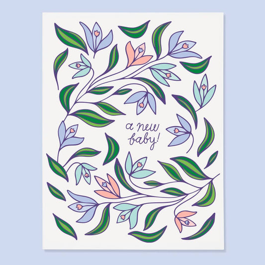 Snowdrops New Baby Card